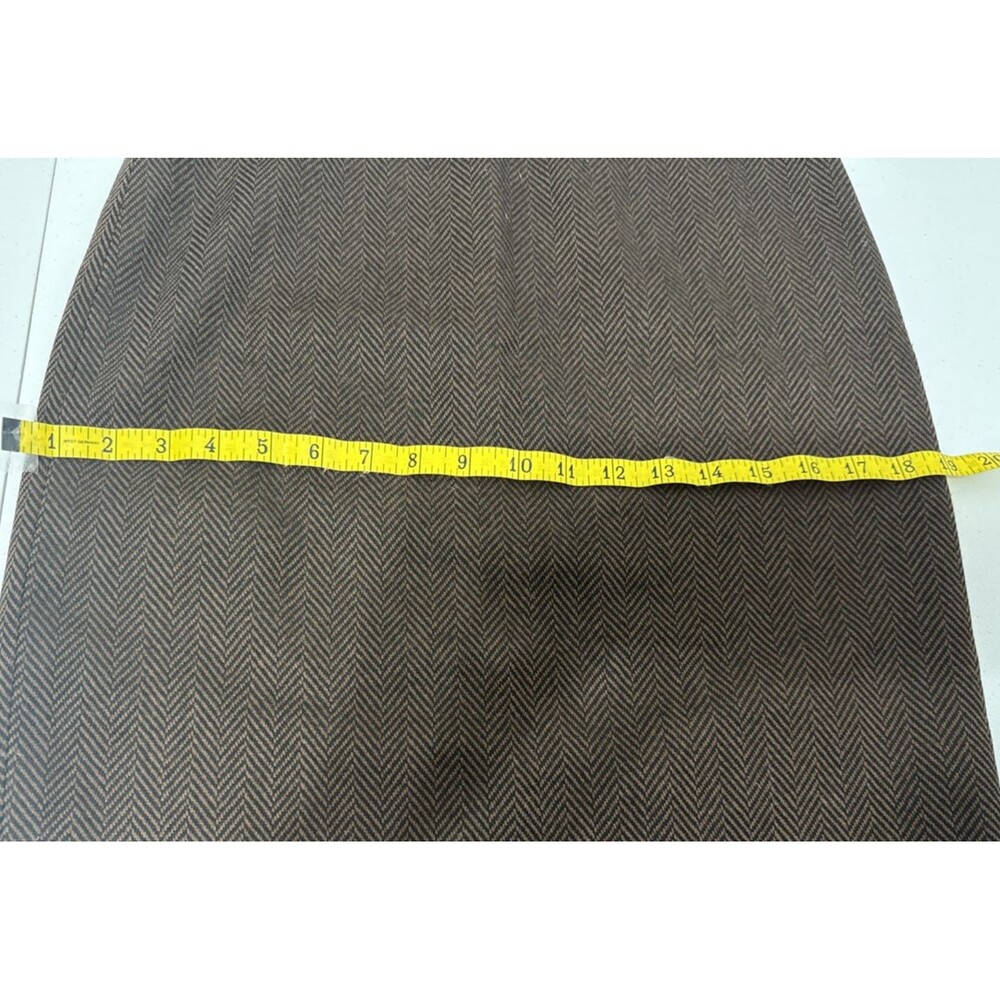 Dolce & Gabbana Womens Sz IT38 US4 Herringbone Virgin Wool Pencil Skirt Italy - Picture 16 of 16